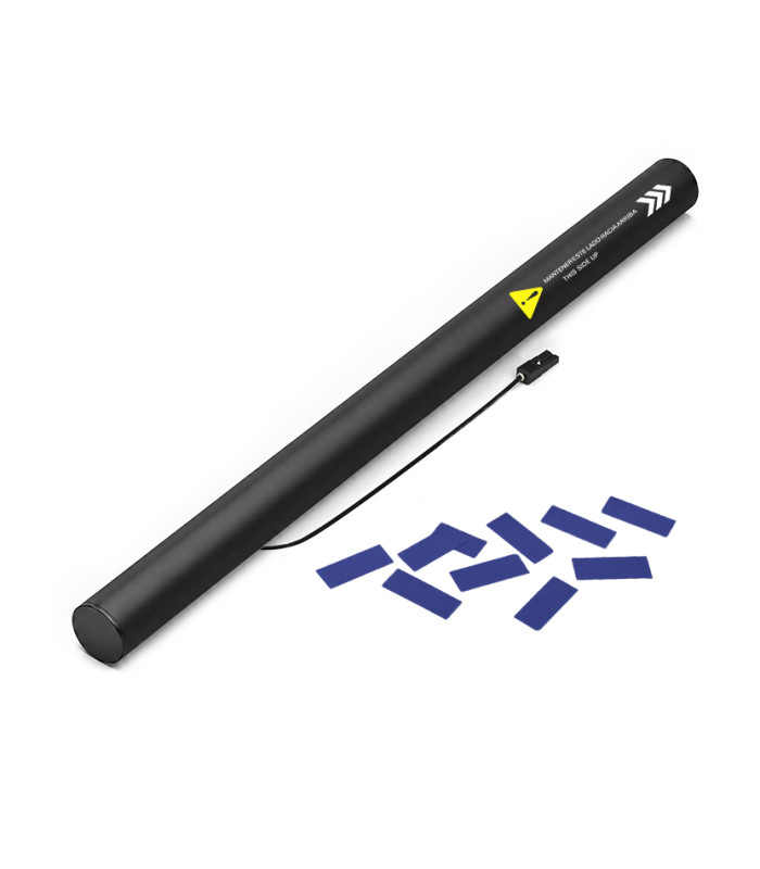 copy of 80 cm electric cartridges with yellow confetti. Biodegradable.