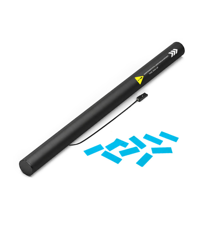 copy of 80 cm electric cartridges with yellow confetti. Biodegradable.