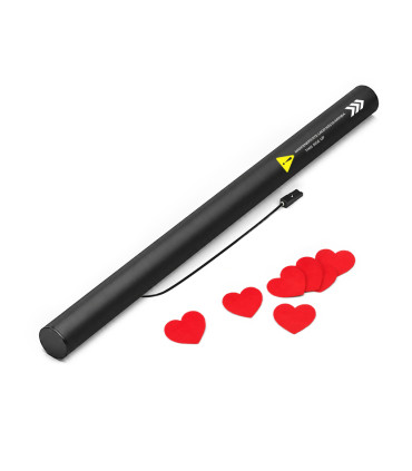 copy of 80 cm electric cartridges with yellow confetti. Biodegradable.