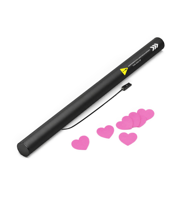 copy of 80 cm electric cartridges with yellow confetti. Biodegradable.