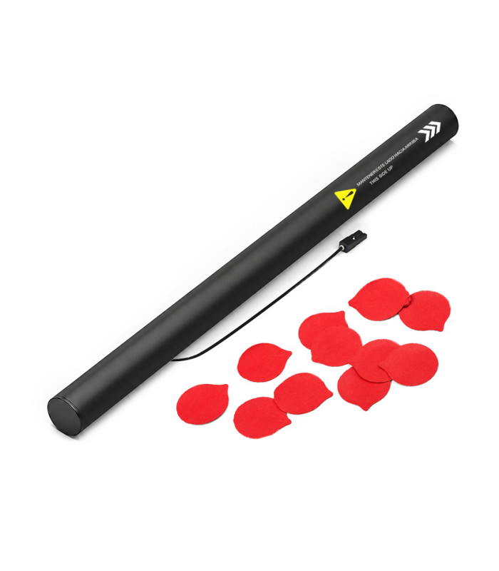 copy of 80 cm electric cartridges with yellow confetti. Biodegradable.