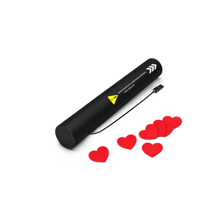 copy of 80 cm electric cartridges with yellow confetti. Biodegradable.