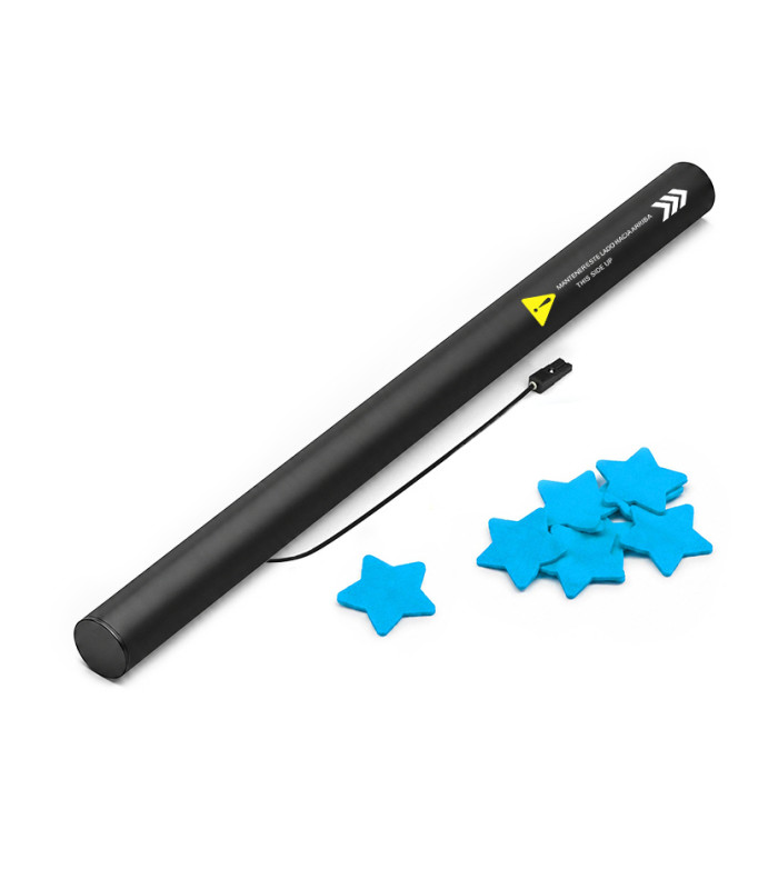copy of 80 cm electric cartridges with yellow confetti. Biodegradable.