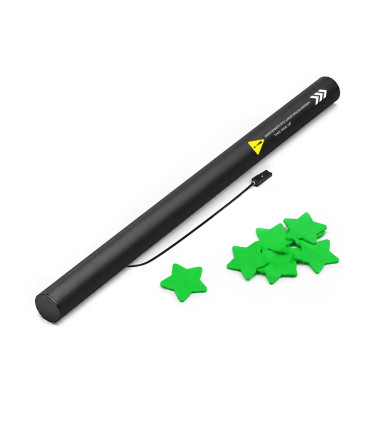 copy of 80 cm electric cartridges with yellow confetti. Biodegradable.