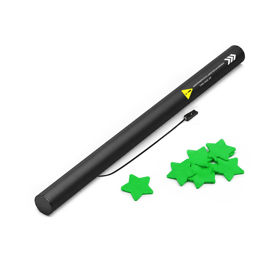 copy of 80 cm electric cartridges with yellow confetti. Biodegradable.