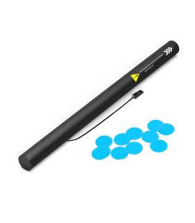 copy of 80 cm electric cartridges with yellow confetti. Biodegradable.