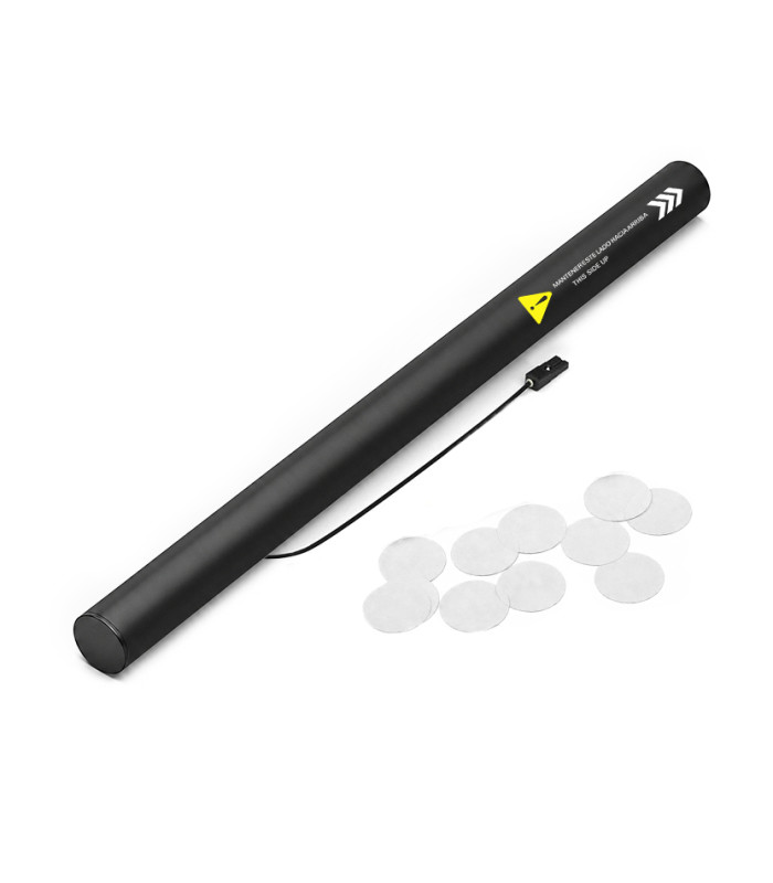 copy of 80 cm electric cartridges with yellow confetti. Biodegradable.