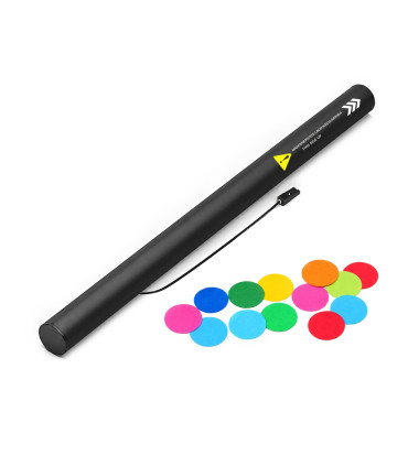 copy of 80 cm electric cartridges with yellow confetti. Biodegradable.