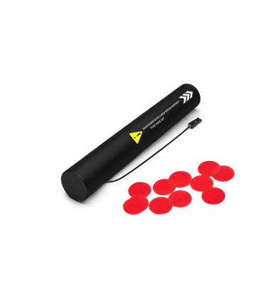 copy of 80 cm electric cartridges with yellow confetti. Biodegradable.