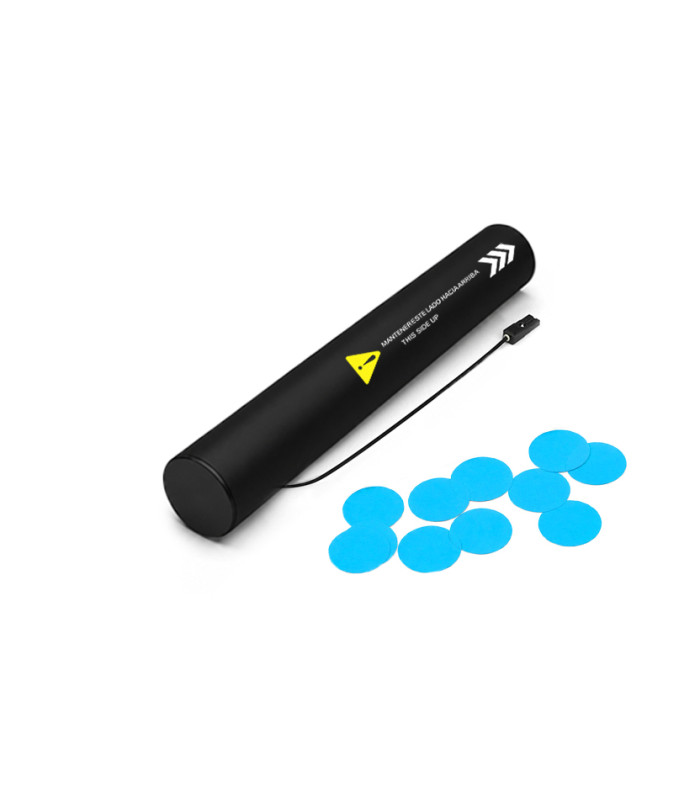 copy of 80 cm electric cartridges with yellow confetti. Biodegradable.