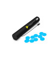 copy of 80 cm electric cartridges with yellow confetti. Biodegradable.