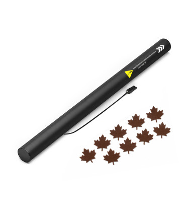 copy of 80 cm electric cartridges with yellow confetti. Biodegradable.