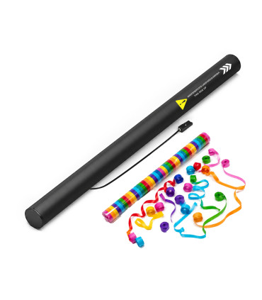 copy of 80 cm electric cartridges with yellow confetti. Biodegradable.