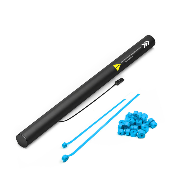 copy of 80 cm electric cartridges with yellow confetti. Biodegradable.