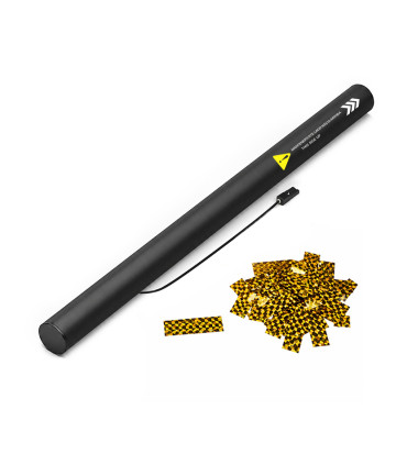 copy of 80 cm electric cartridges with yellow confetti. Biodegradable.