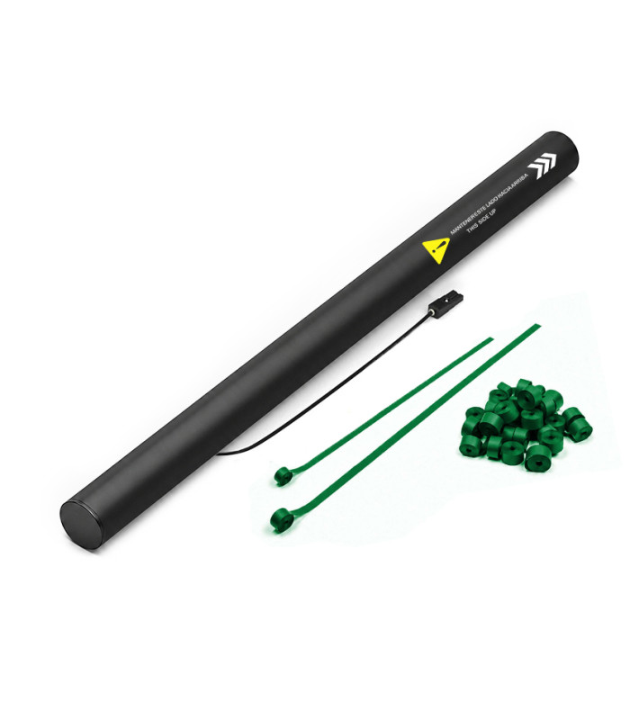 copy of 80 cm electric cartridges with yellow confetti. Biodegradable.