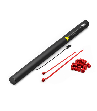 copy of 80 cm electric cartridges with yellow confetti. Biodegradable.