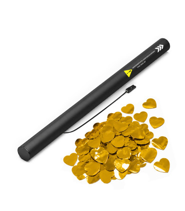 copy of 80 cm electric cartridges with yellow confetti. Biodegradable.