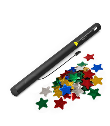 copy of 80 cm electric cartridges with yellow confetti. Biodegradable.