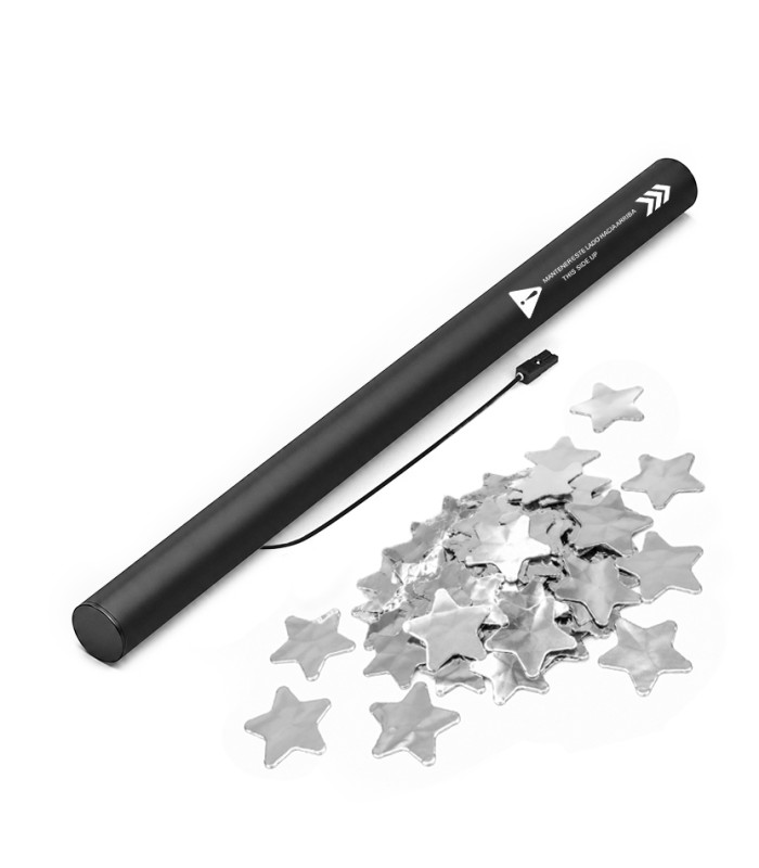copy of 80 cm electric cartridges with yellow confetti. Biodegradable.
