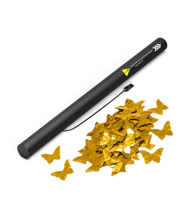 copy of 80 cm electric cartridges with yellow confetti. Biodegradable.