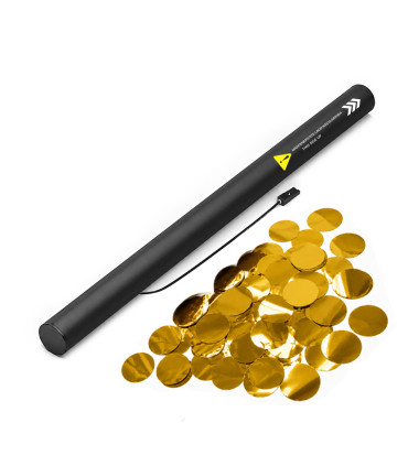 copy of 80 cm electric cartridges with yellow confetti. Biodegradable.