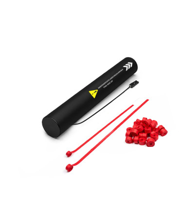 copy of 80 cm electric cartridges with yellow confetti. Biodegradable.