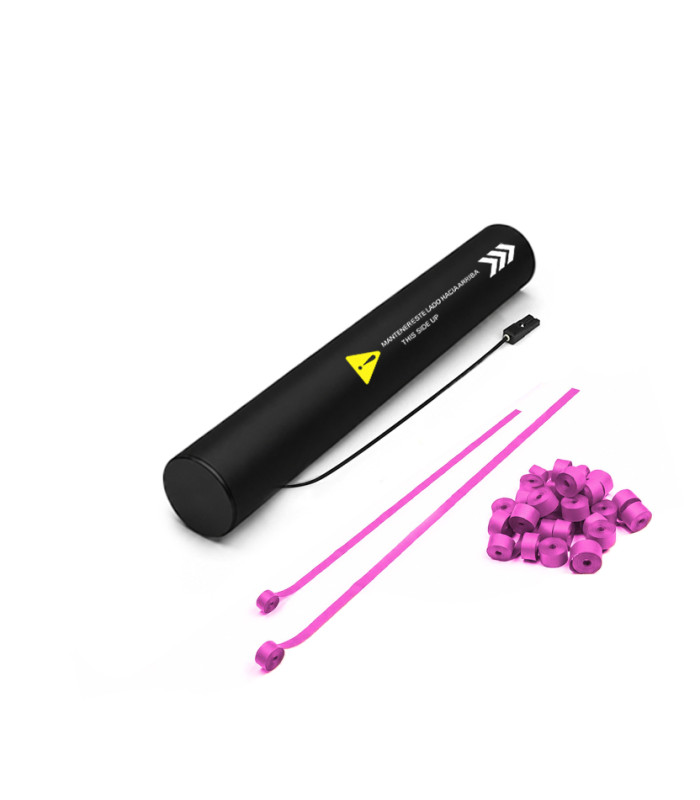 copy of 80 cm electric cartridges with yellow confetti. Biodegradable.