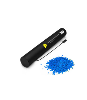 copy of 80 cm electric cartridges with yellow confetti. Biodegradable.