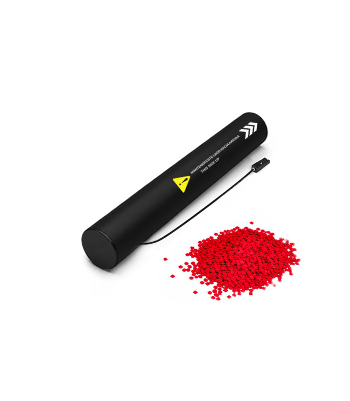 copy of 80 cm electric cartridges with yellow confetti. Biodegradable.