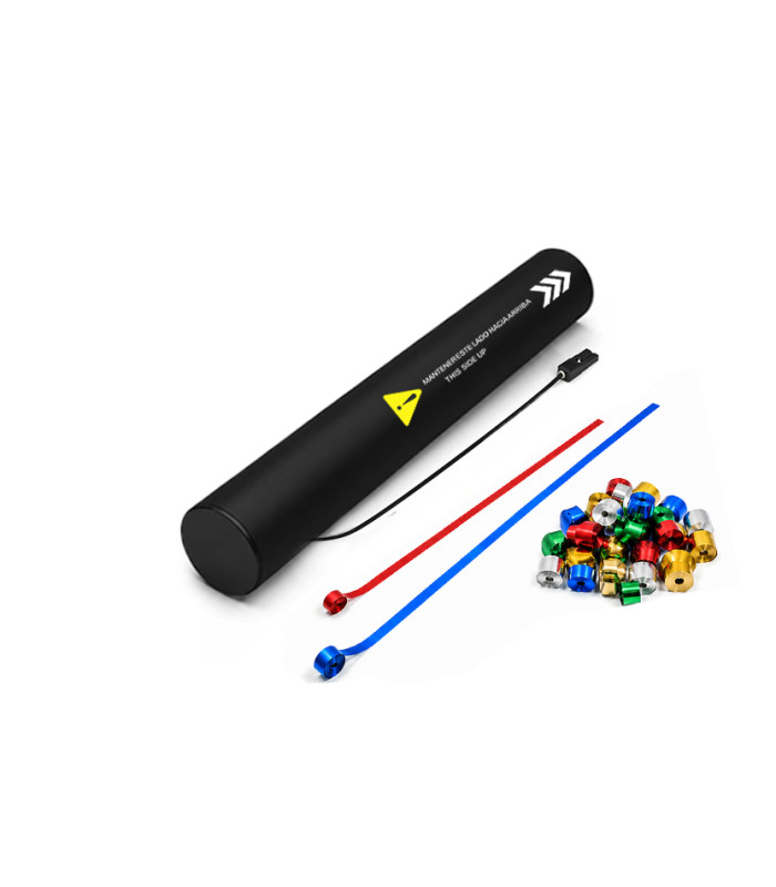Cartucho eléctrico 40 cm Serpentinas Metalizadas