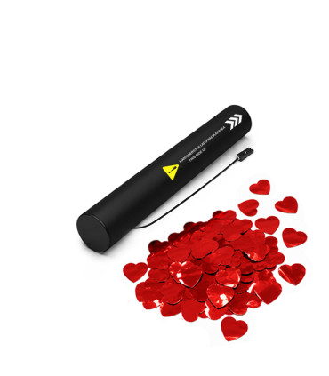 copy of 80 cm electric cartridges with yellow confetti. Biodegradable.