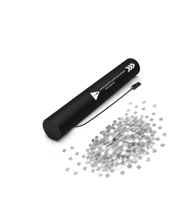 copy of 80 cm electric cartridges with yellow confetti. Biodegradable.