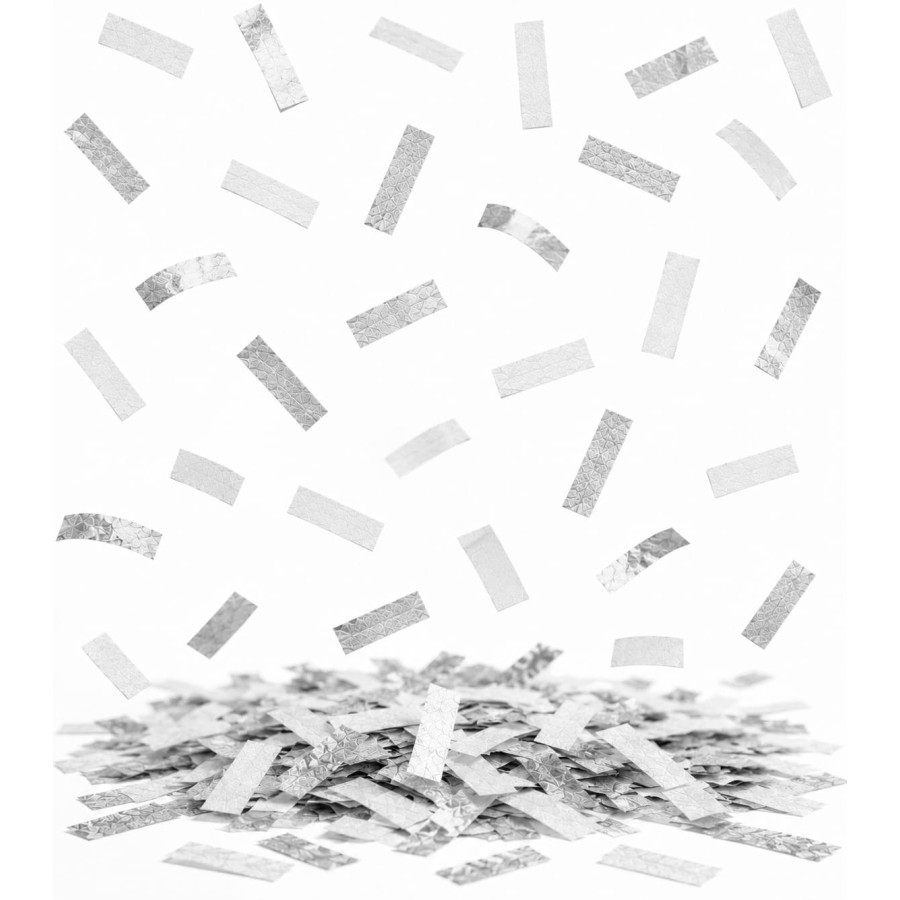 Confeti Papel Rectangular Plata Biodegradable