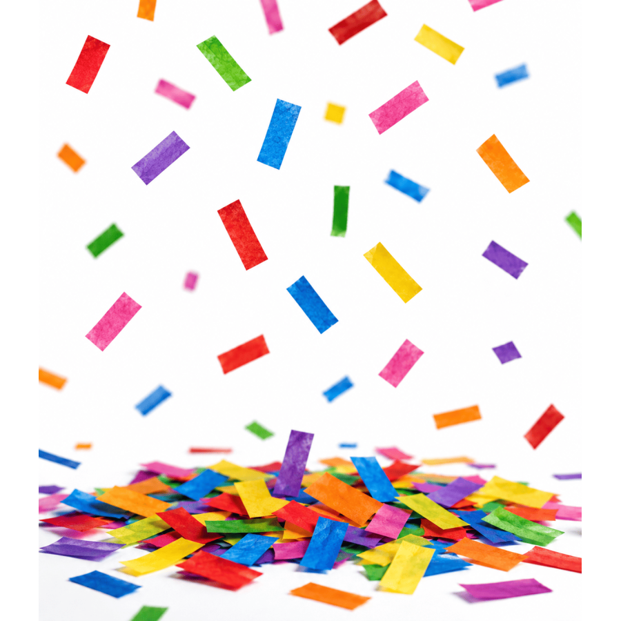 Confeti Papel Rectangular Multicolor Biodegradable