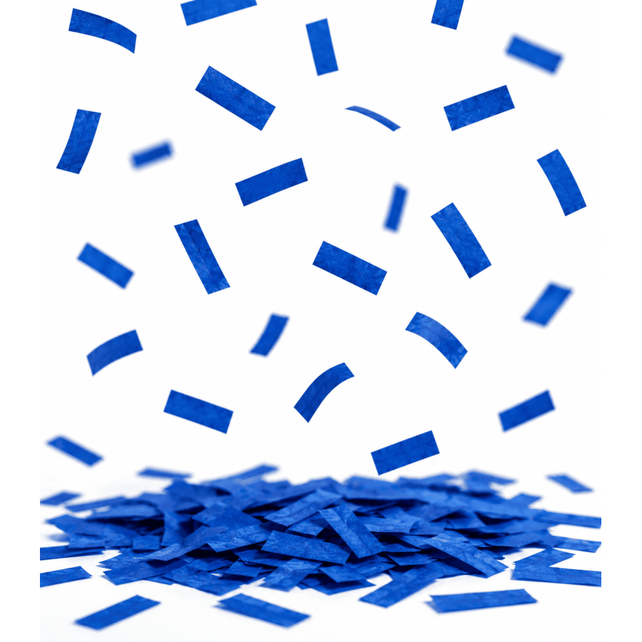 Biodegradable Blue Rectangular Paper Confetti