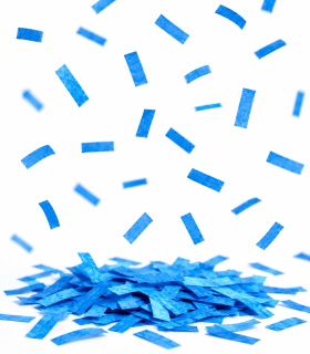 Light Blue Biodegradable Rectangular Paper Confetti