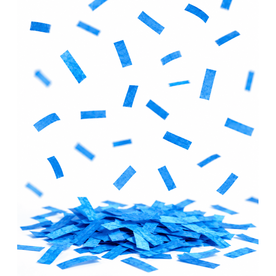 Light Blue Biodegradable Rectangular Paper Confetti