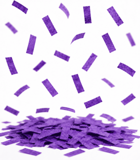 Purple Biodegradable Rectangular Paper Confetti