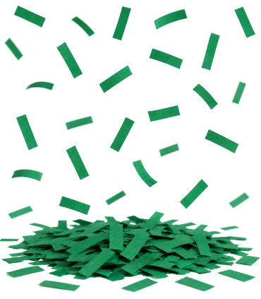 Dark Green Biodegradable Rectangular Paper Confetti