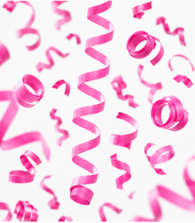 Paper streamer 5 x 0.85 m. pink