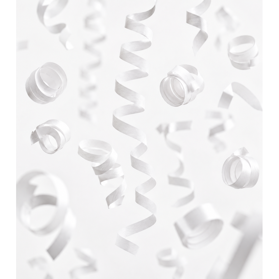Serpentina papel 20 m. x 5 cm. blanca