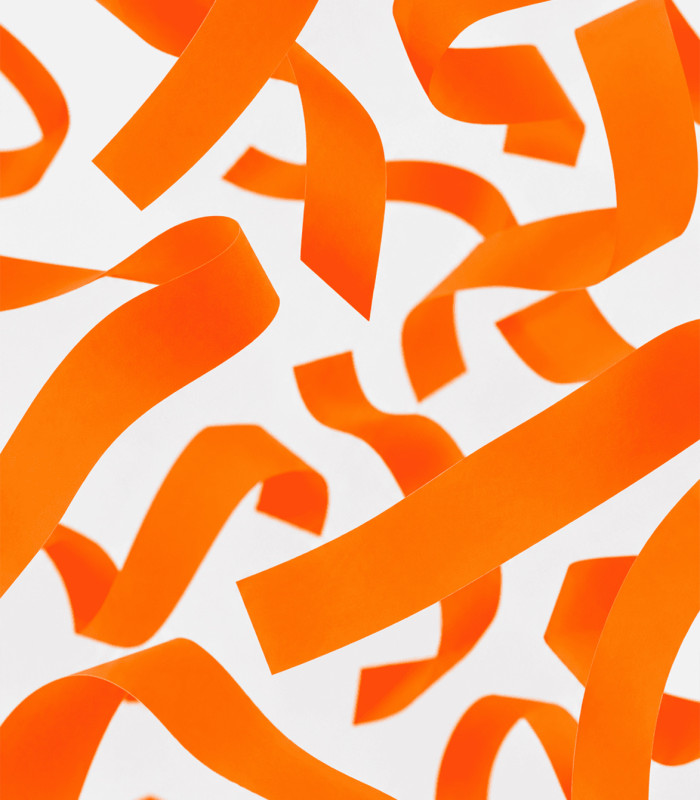 Serpentina papel 100 x 10 m. naranja Biodegradable