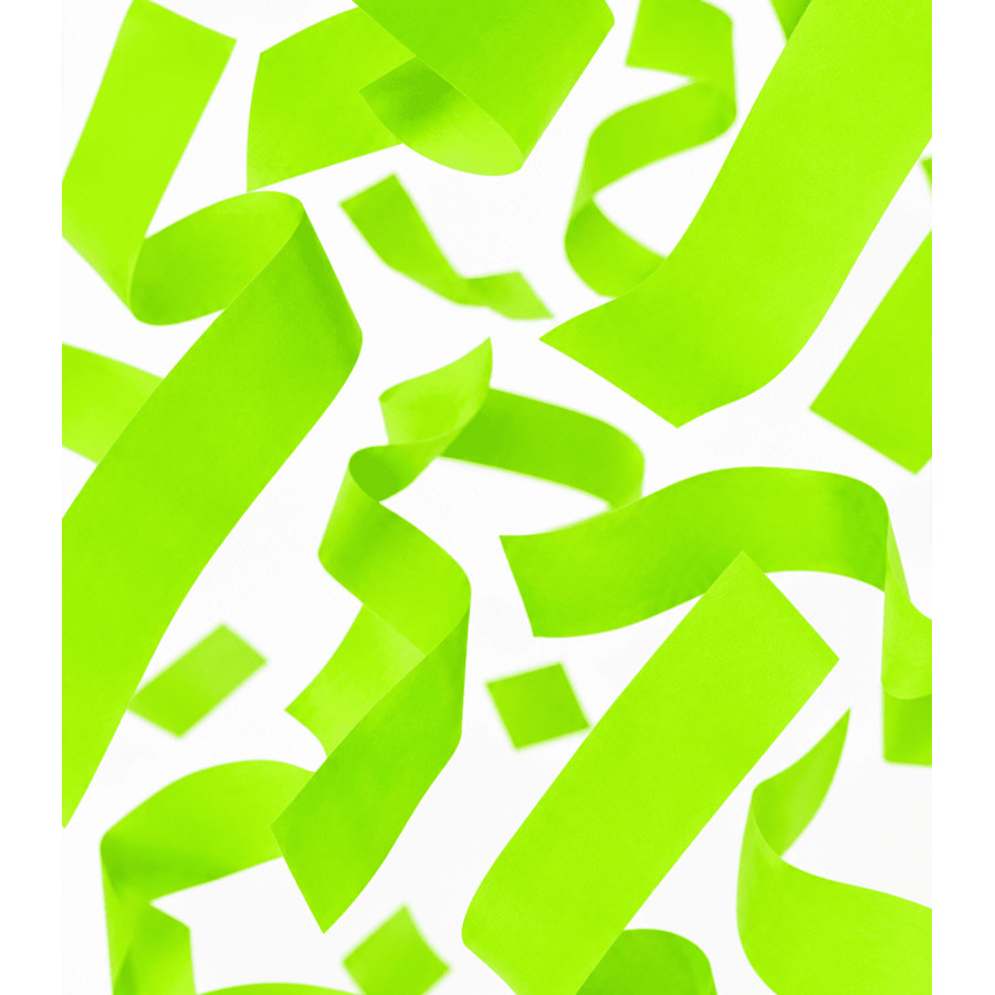 Serpentina papel 50 x 10 m. verde Biodegradable