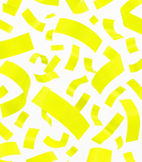 Yellow Biodegradable Fluorescent Paper Confetti