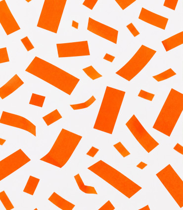 Orange fluorescent paper confetti Biodegradable