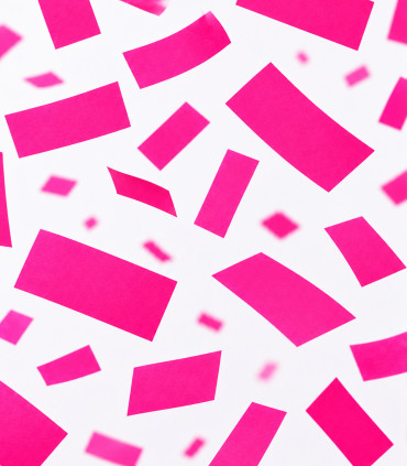 Confeti papel fluor rosa Biodegradable