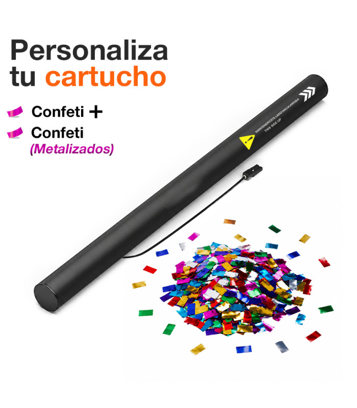 Personaliza tu Cartucho Eléctrico 80: Confeti Metal + Confeti Metal