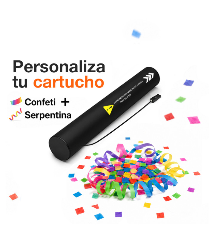 Personaliza tu Cartucho Eléctrico 40: Confeti + Serpentinas