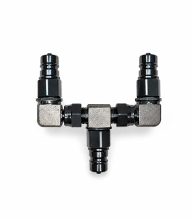 CO2 splitter – 2 CO2 jets to 1 cylinder